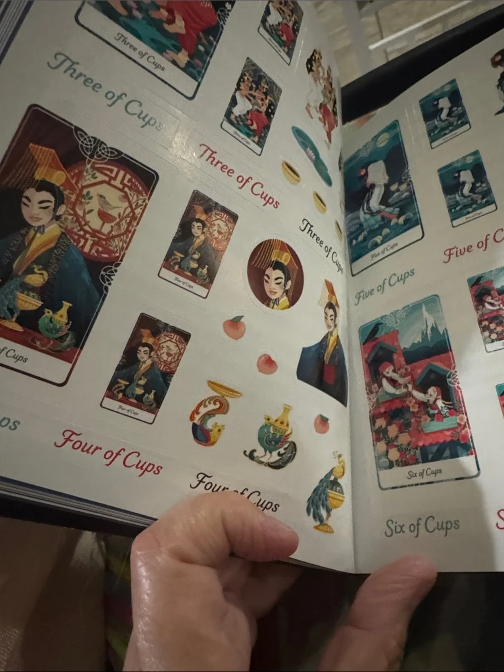 New Tarot of the Divine Stickerology Sticker Book - Navy Blue Cover